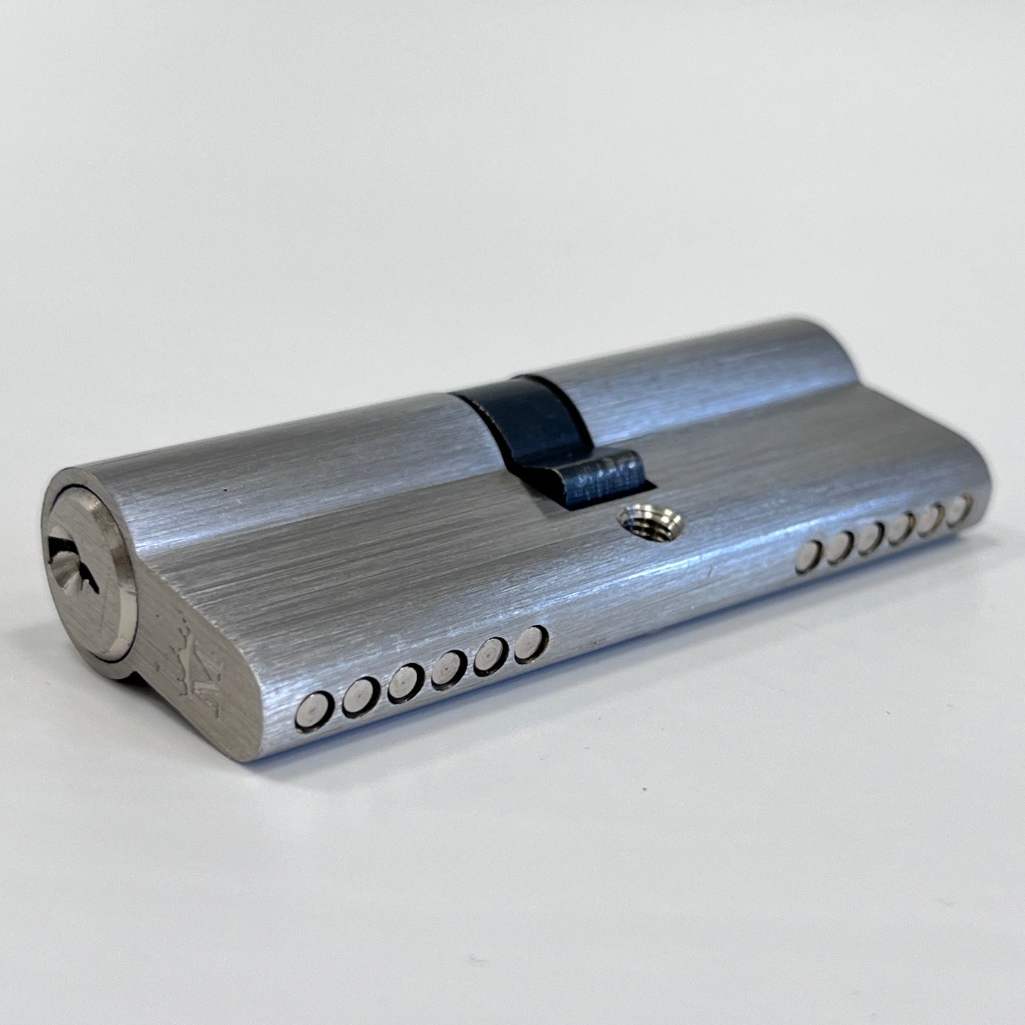 Schließzylinder 40/40 Zylinderschloss 3 Schlüsseln Messing Vernickelt