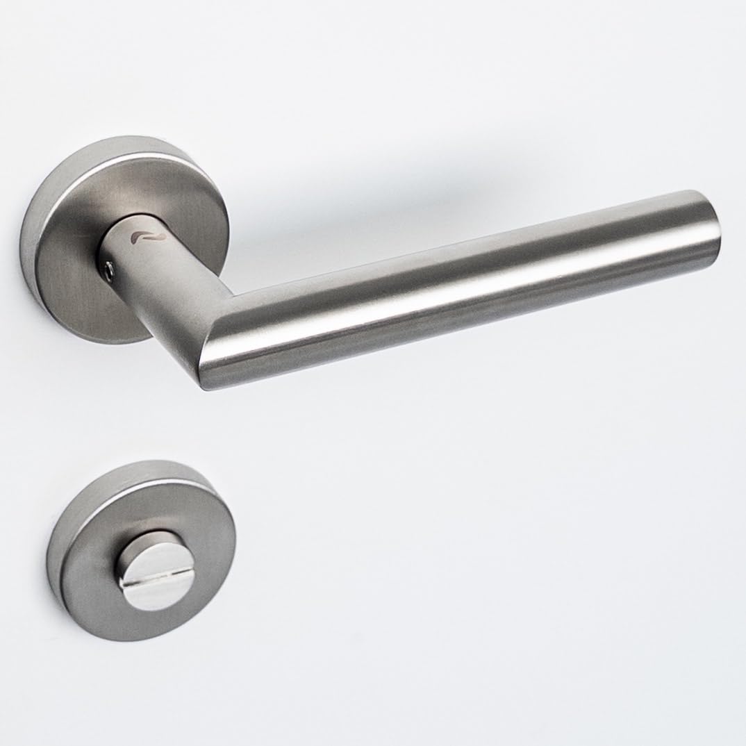Drückergarnitur LIVIA R2 WC Bad – Elegante Edelstahl Türklinke für Innentüren