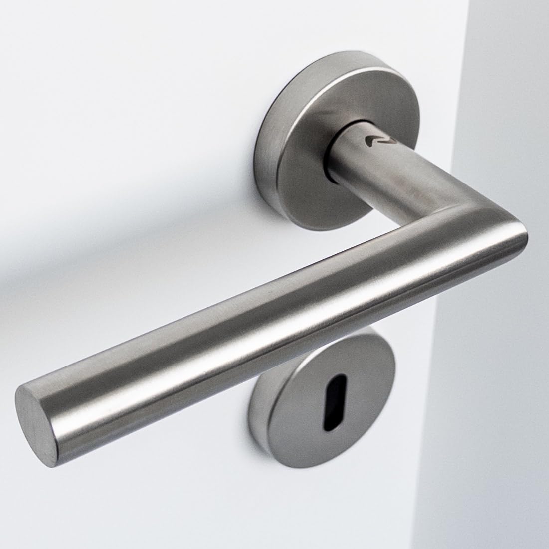 Drückergarnitur LIVIA R2 BB Buntbart – Elegante Edelstahl Türklinke für Innentüren