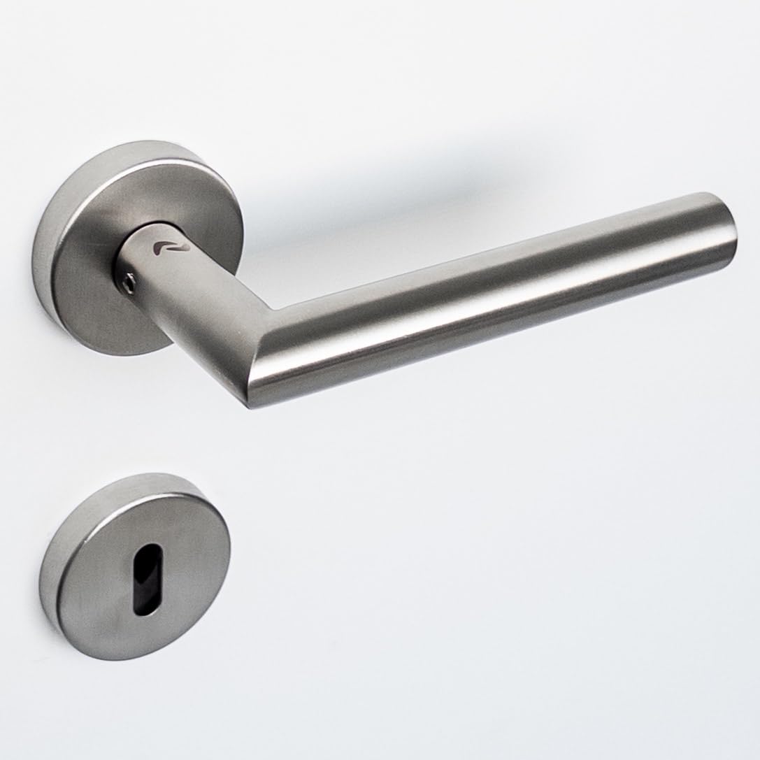 Drückergarnitur LIVIA R2 BB Buntbart – Elegante Edelstahl Türklinke für Innentüren