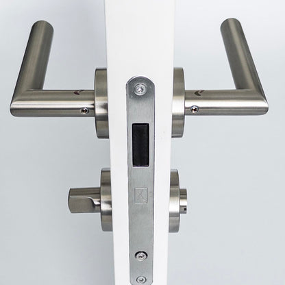 Drückergarnitur LIVIA R2 WC Bad – Elegante Edelstahl Türklinke für Innentüren