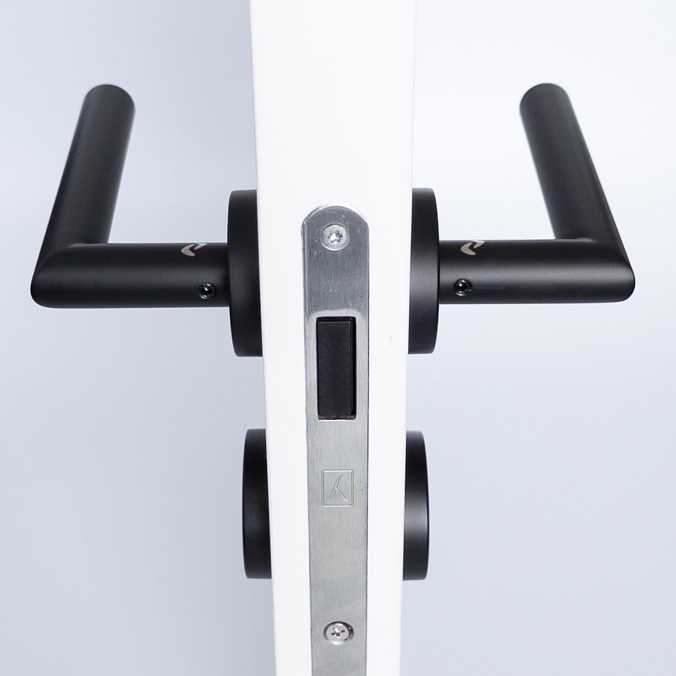 Drückergarnitur LIVIA R2 BB Buntbart Schwarz matt – Edelstahl Türklinke für Innentüren